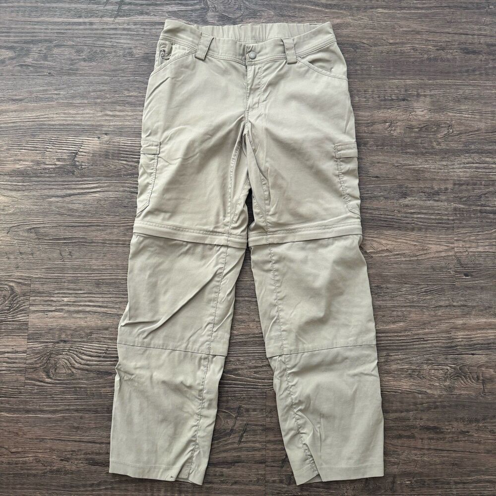 Duluth Trading Dry on the Fly Women's 10x31 Beige Nylon Cargo Pants Hiking